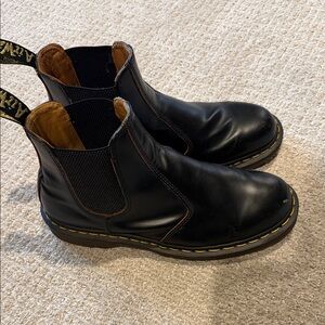 Dr. Martens Black Leather Ankle Boots